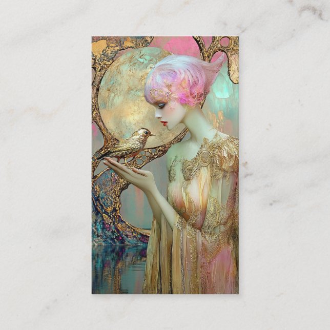 *~* *~* FD2 Nouveau Fantasy Ethereal Dreamlike 8 Business Card (Front)