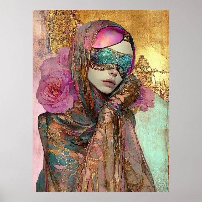 *~* FD2 Ornate Nouveau Fantasy Ethereal Woman  11 Poster (Front)