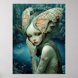*~* FD3 12 Enchanting Forest Nymph Fantasy  Poster