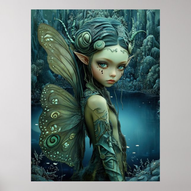 *~* FD3 27 Enchanting Forest Nymph Fantasy  Poster (Front)