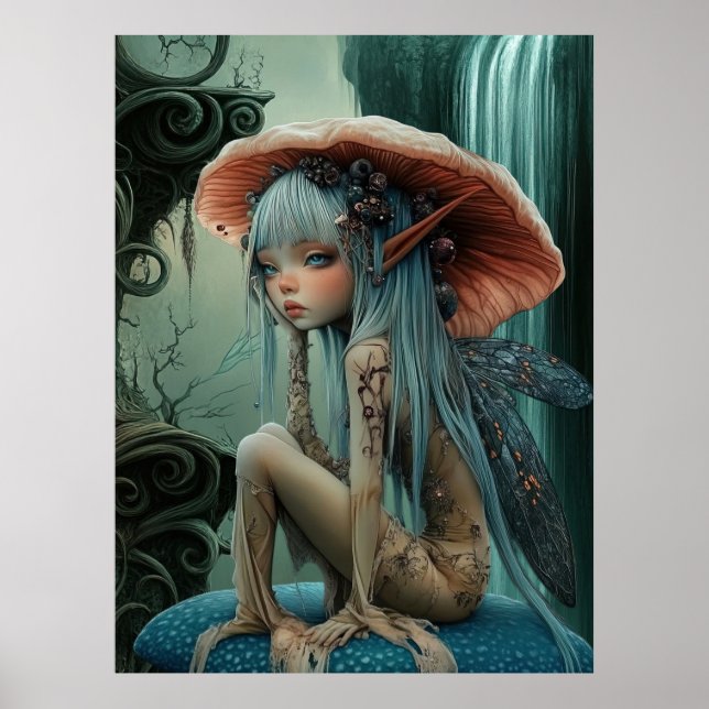 *~* FD3 30 Enchanting Forest Nymph Fantasy Poster (Front)