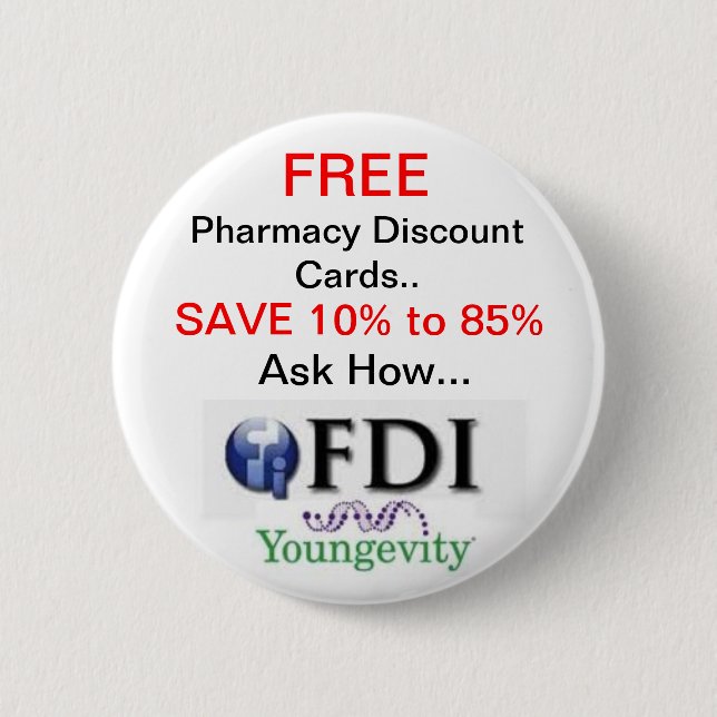 FDI Youngevity 6 Cm Round Badge (Front)