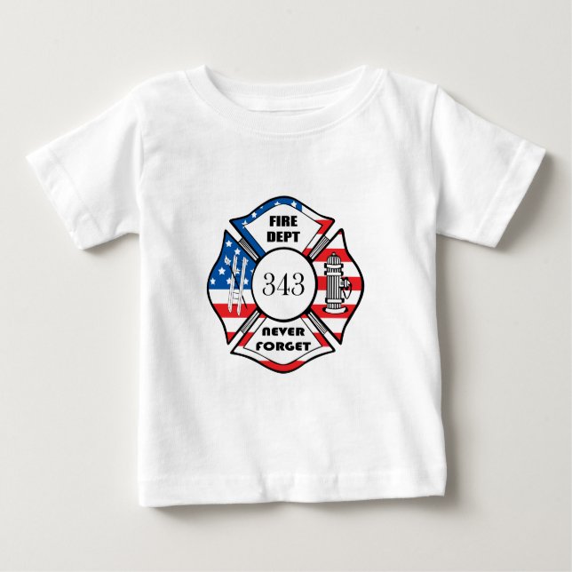 FDNY Fire Department City Of New York Baby T-Shirt (Front)