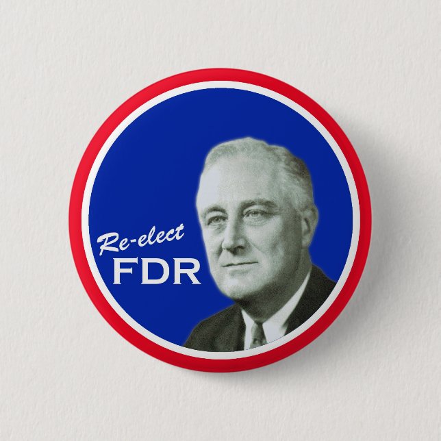 FDR campaign button (Front)