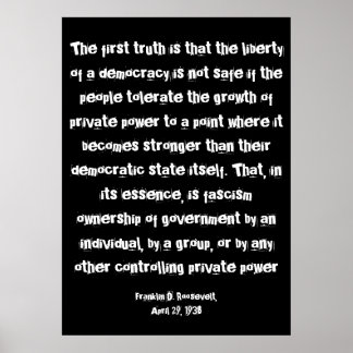 FDR- Corporate America Poster