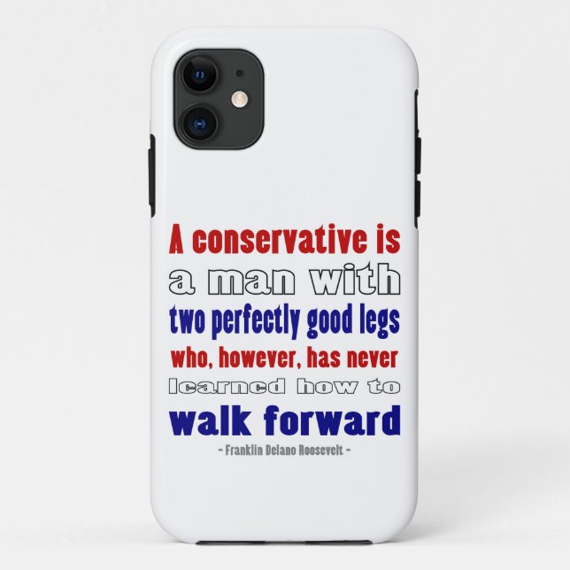 FDR Defines Conservatives Dark Case-Mate iPhone Case (Back)