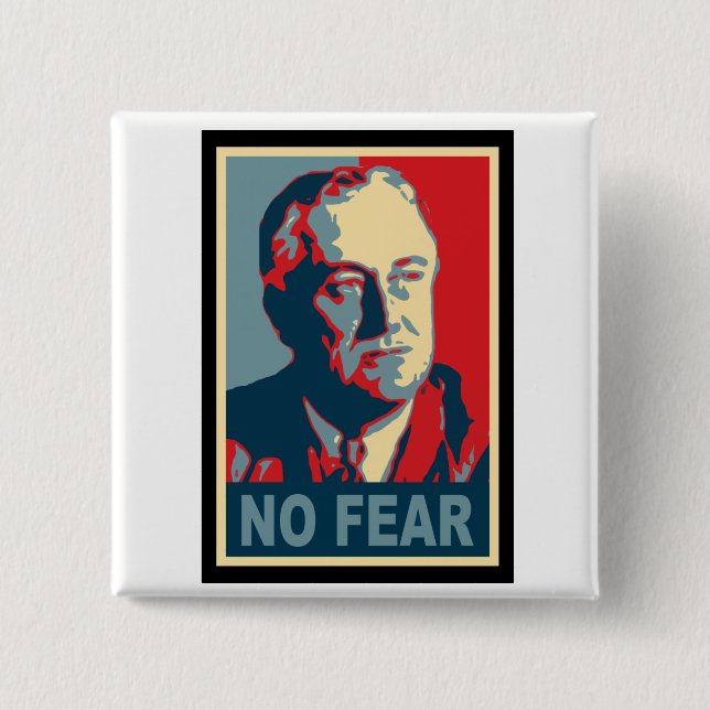 FDR No Fear 15 Cm Square Badge (Front)