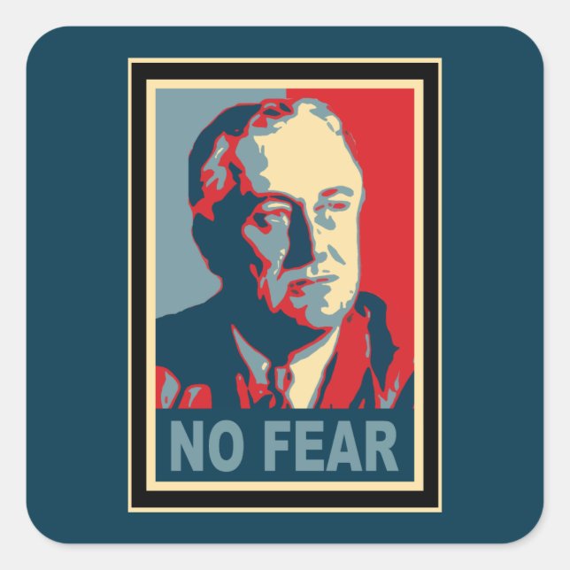FDR No Fear Square Sticker (Front)