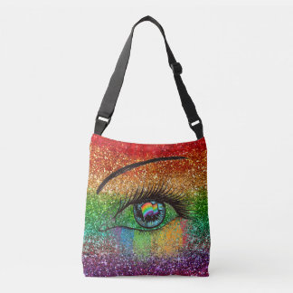 FD's Fabulous Pride Collection- Flag w/Eye 530861 Crossbody Bag