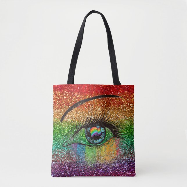 FD's Fabulous Pride Collection- Flag w/Eye 53086FE Tote Bag (Front)