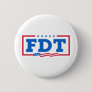 FDT Funny Anti-Trump No-Trump 6 Cm Round Badge