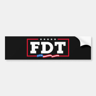 FDT Funny Anti-Trump No-Trump  Bumper Sticker