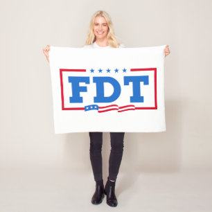 FDT Funny Anti-Trump No-Trump  Fleece Blanket