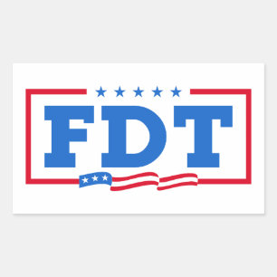 FDT Funny Anti-Trump No-Trump  Rectangular Sticker