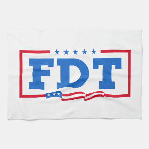 FDT Funny Anti-Trump No-Trump  Tea Towel