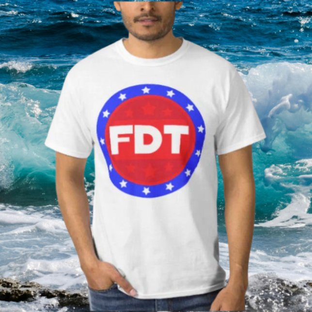 FDT | Red, White & Blue Bold Statement Shirt (Creator Uploaded)