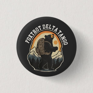 FDT Resist Bear Foxtrot Delta Tango 3 Cm Round Badge