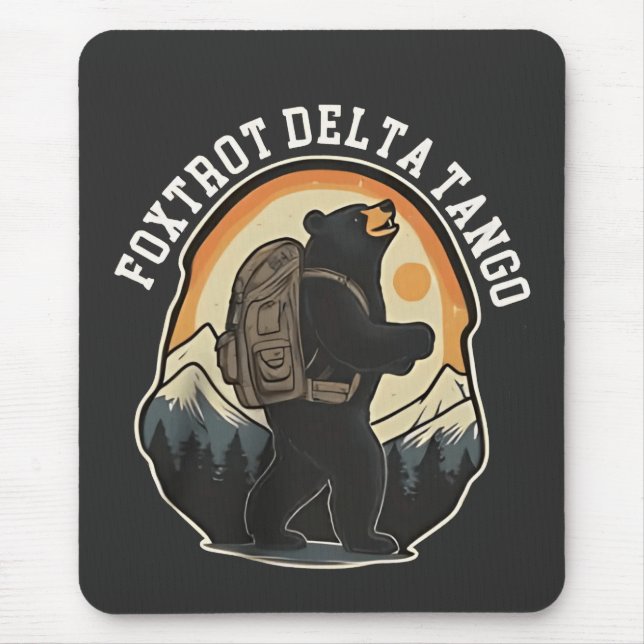 FDT Resist Bear Foxtrot Delta Tango Mouse Pad (Front)