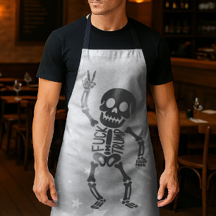 FDT Trump Funny Anti Trump Skeleton Apron