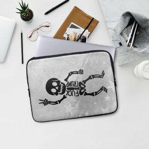FDT Trump Funny Anti Trump Skeleton Laptop Sleeve