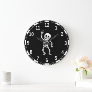 FDT Trump Funny Anti Trump Skeleton Large Clock