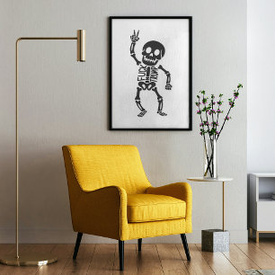 FDT Trump Funny Anti Trump Skeleton Poster