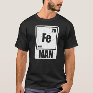 Fe Iron Science Elements Chemist Scientist Premium T-Shirt