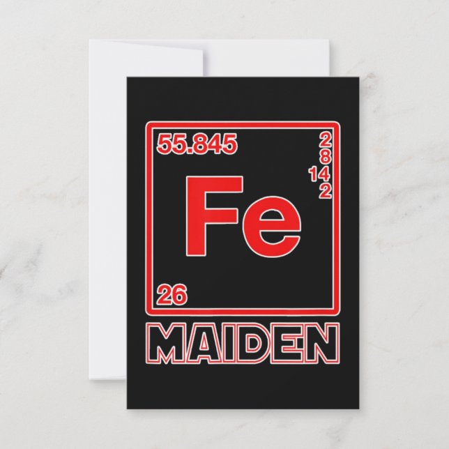 Fe Maiden Iron Element FE Parody Card (Front)