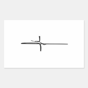 fe rectangular sticker