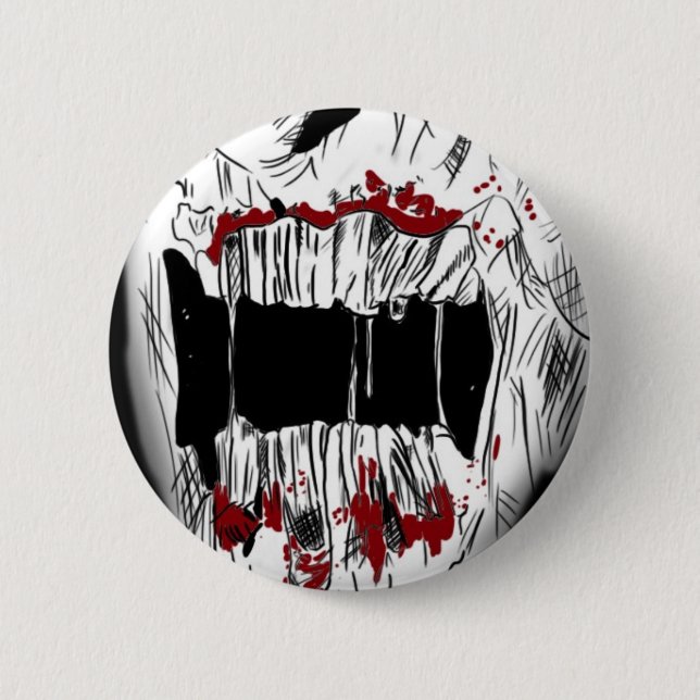 fear 6 cm round badge (Front)