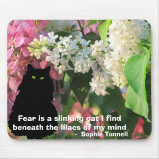 Fear - a slinking cat - S. Tunnell Mouse Pad