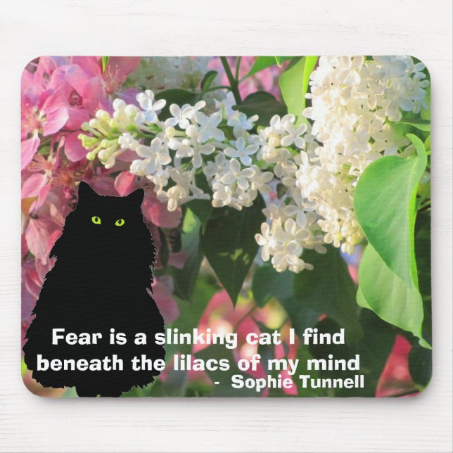 Fear - a slinking cat - S. Tunnell Mouse Pad (Front)