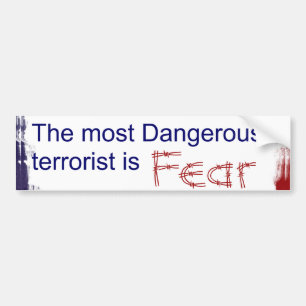 Fear bumper sticker