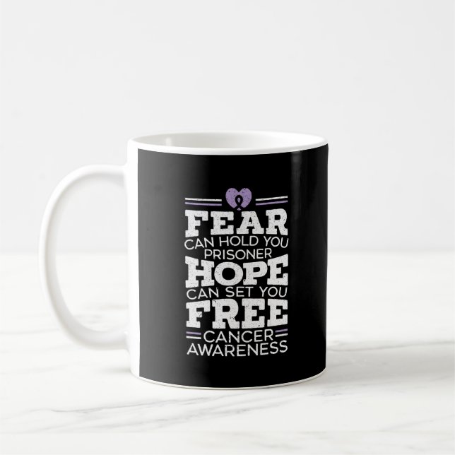 Fear Can Hold You Prisoner Hope Can Set You Free Coffee Mug (Left)