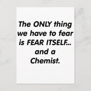 Fear chemist postcard
