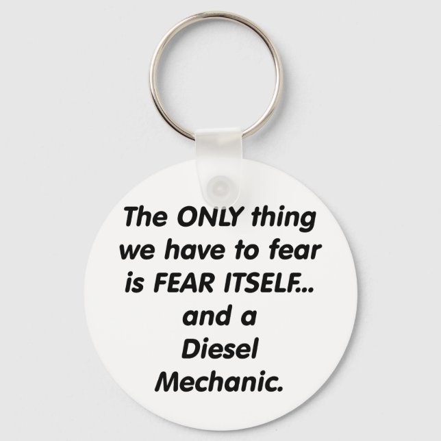 Fear diesel mechanic key ring (Front)