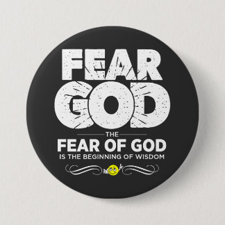 Fear God 7.5 Cm Round Badge