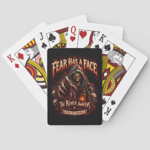 Fear Has A Face Grim Reaper Playing Cards
