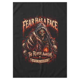 Fear Has A Face Grim Reaper Table Runner Decor