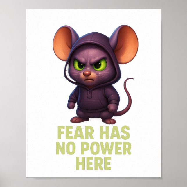 Fear Has No Power – 3D Wall Print Download (Front)
