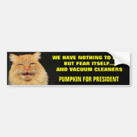 Fear Itself and Vacuums - Pumpkin for President