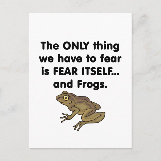 Fear Itself Frogs 1 Postcard (Front)