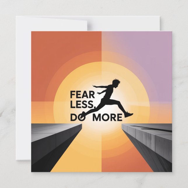 Fear Less, Do More Magnetic Invitation (Front)