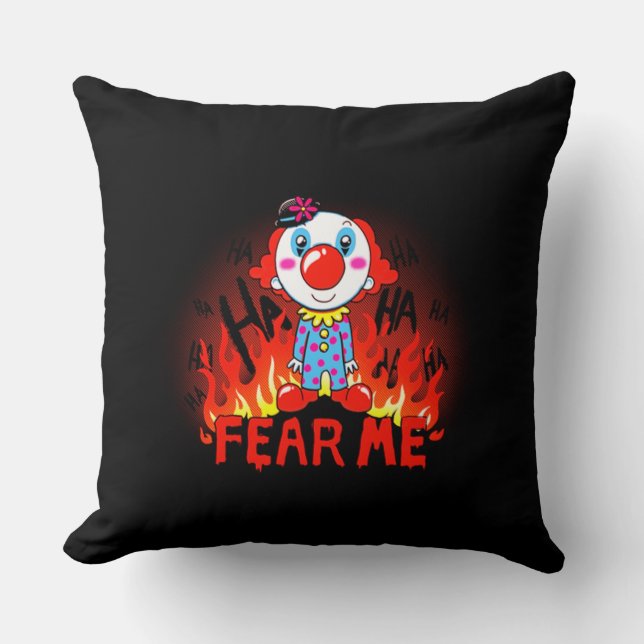 Fear Me Clown Cushion (Front)