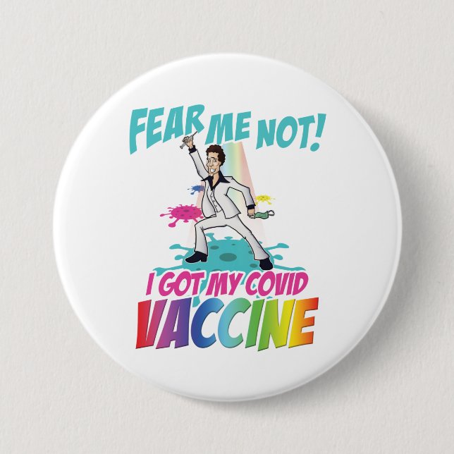 Fear Me Not! Disco Button (Front)