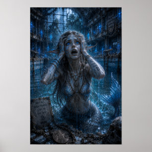 Fear / Mermaid / Flooded Pool Poster