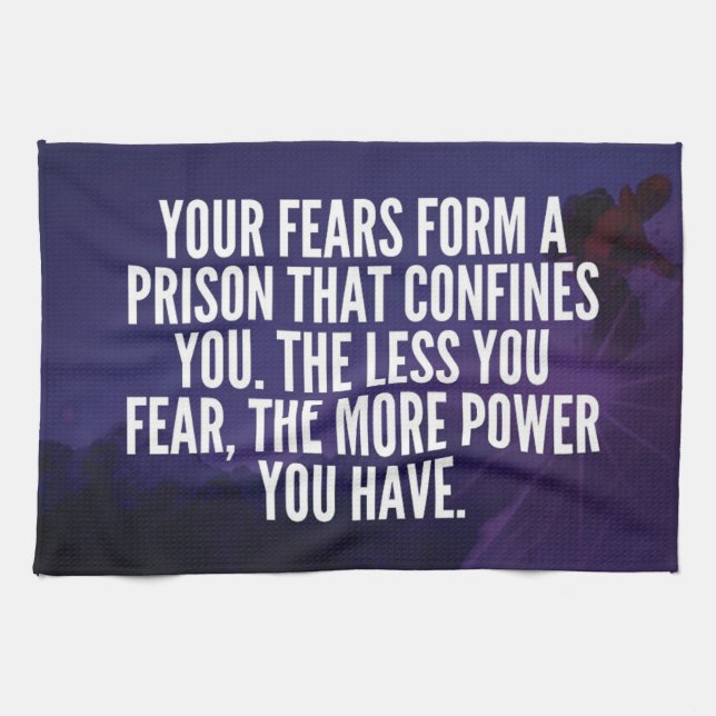 FEAR - Motivational Tea Towel (Horizontal)