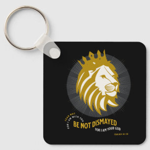 Fear Not Be Not Dismayed Isaiah 41:10 Key Ring