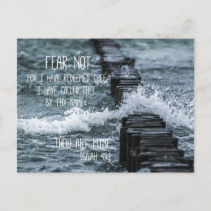 Fear Not Bible Verse Postcard