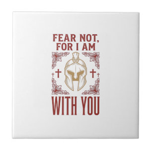 Fear Not Christian Warrior Vintage T-Shirt_1 Ceramic Tile